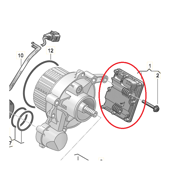 Styreenhet for firehjulstrekk - 0AY 907 554 L, 0AY907554L